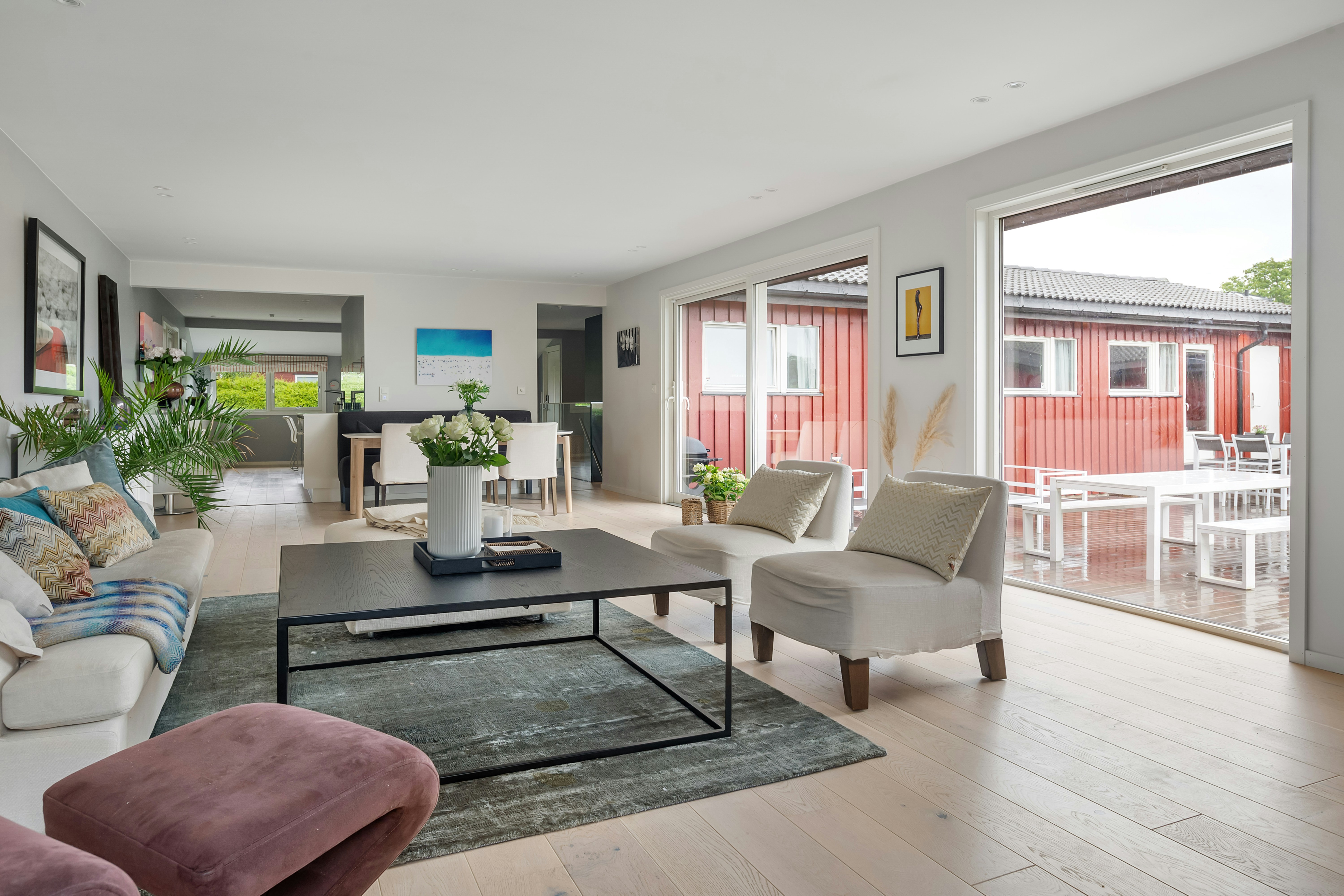 Living moderno y luminoso